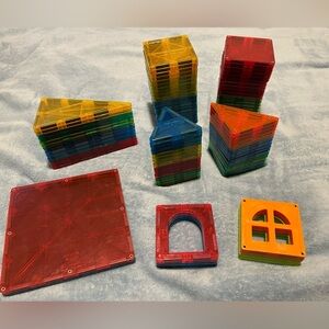 Magnatiles - Magnetic Building Tiles Set for Kids - 104 assorted pieces